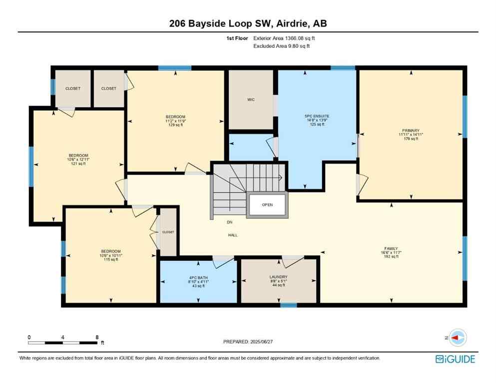 MLS® A2234001 - 206 Bayside Loop SW in Bayside Airdrie, Residential