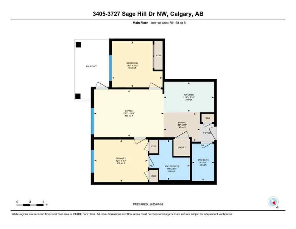 MLS® A2234227 - Unit #3405 3727 Sage Hill Drive NW in Sage Hill Calgary, Residential