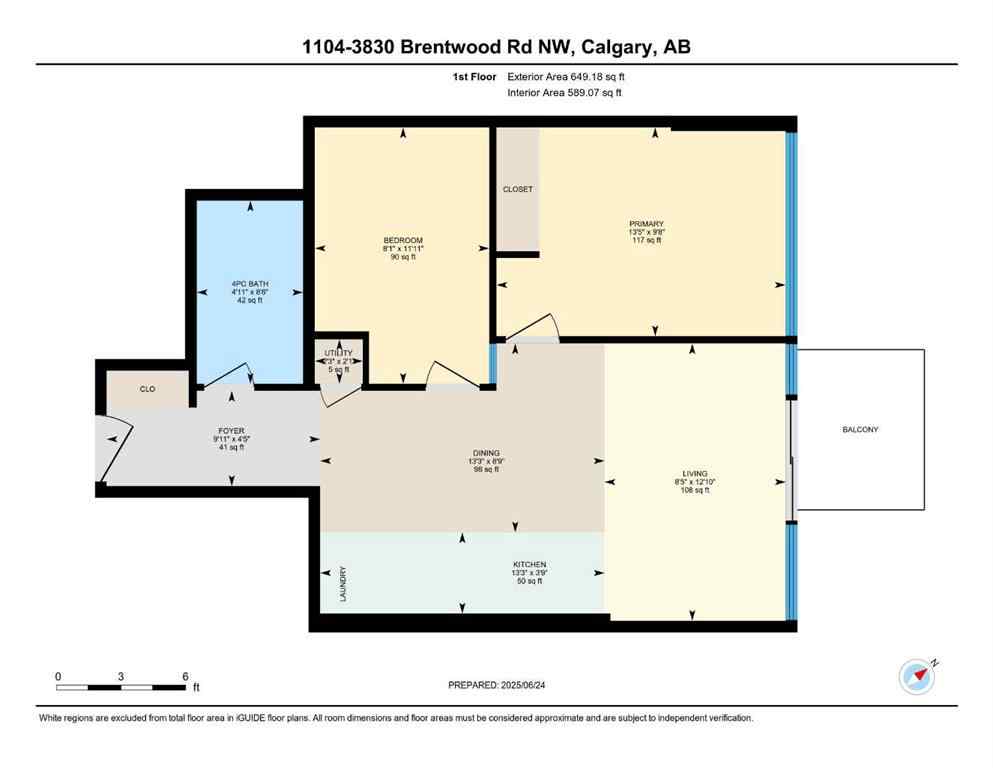 MLS® A2234286 - Unit #1104 3830 Brentwood Road NW in Brentwood Calgary, Residential
