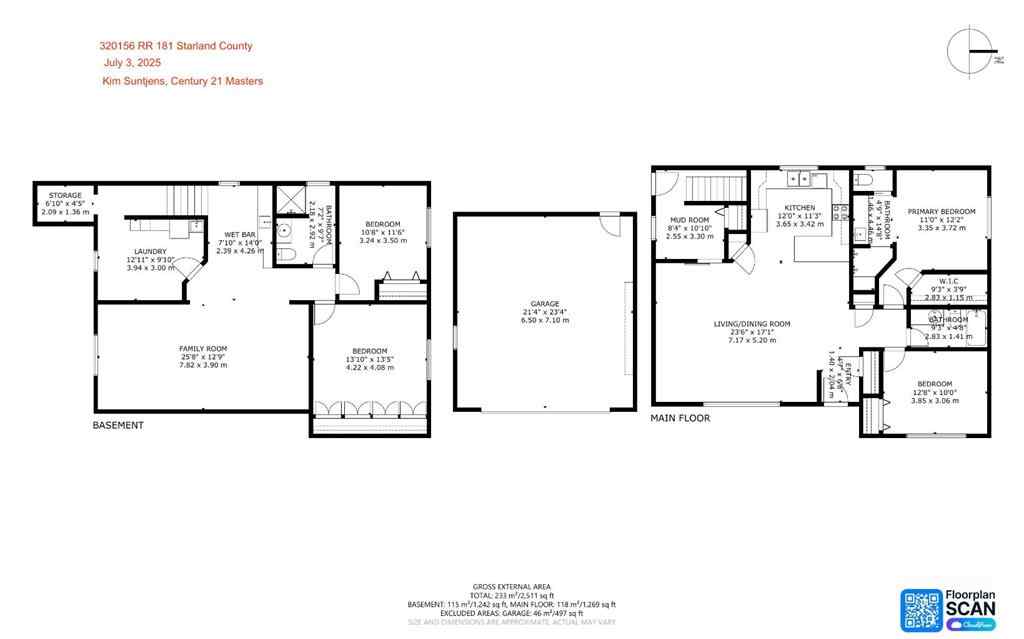 MLS® A2234477 - 320156 RR181   in NONE Rural Starland County, Residential