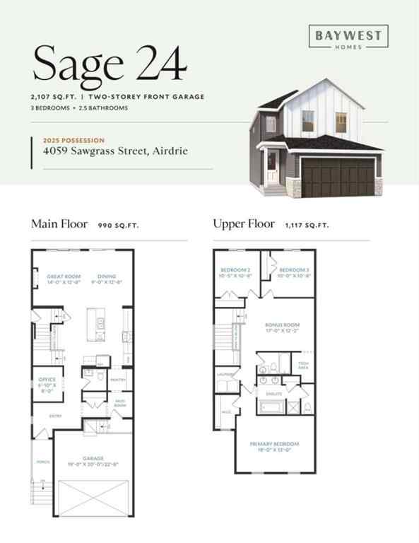 MLS® A2235160 - 4059 Sawgrass Street NW in Sawgrass Park Airdrie, Residential