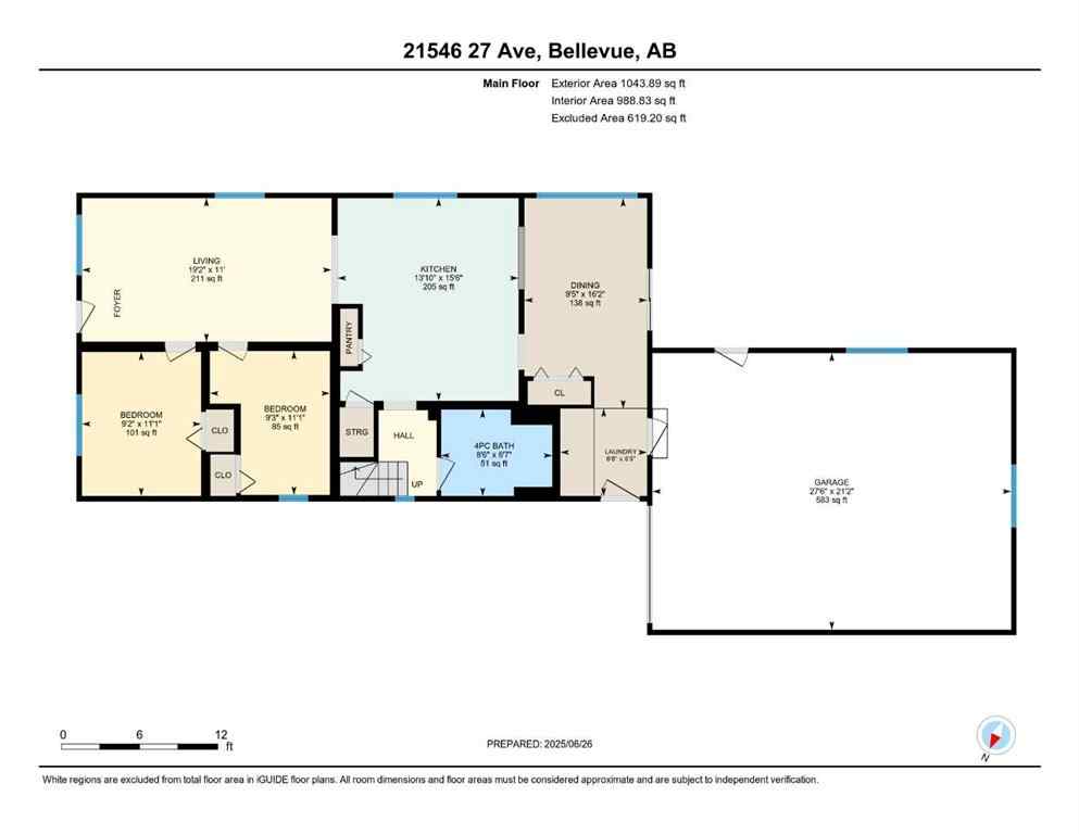 MLS® A2235305 - 21546 27 Avenue  in NONE Bellevue, Residential