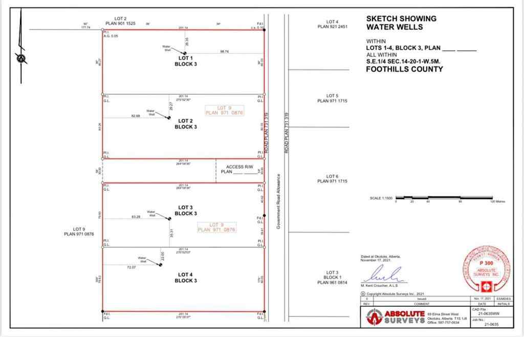 MLS® A2235953 - Lot #3 16 Street W in NONE Rural Foothills County, Land