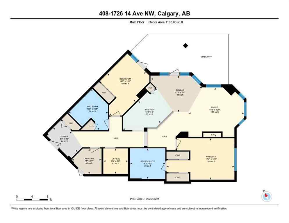 MLS® A2236219 - Unit #408 1726 14 Avenue NW in Hounsfield Heights/Briar Hill Calgary, Residential