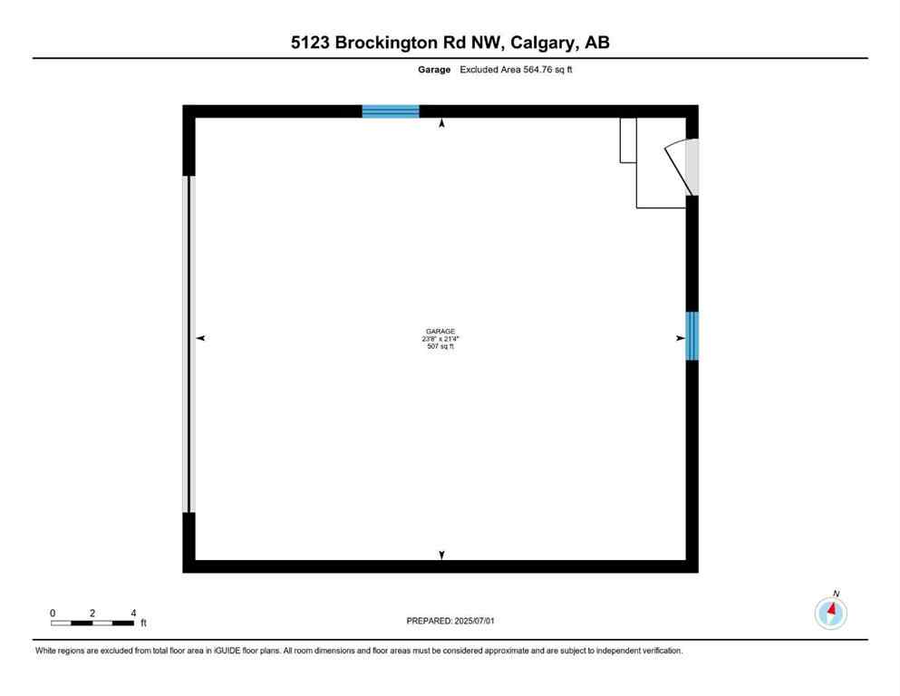 MLS® A2236229 - 5123 Brockington Road NW in Brentwood Calgary, Residential