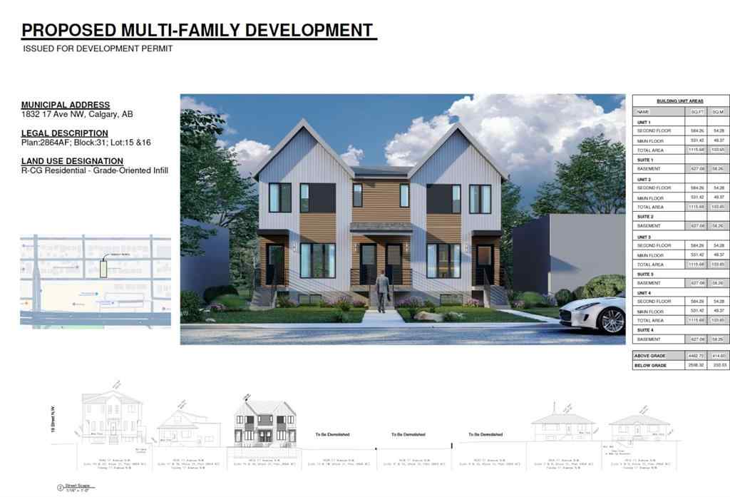 MLS® A2236306 - 1832 17 Avenue NW in Capitol Hill Calgary, Multi-Family