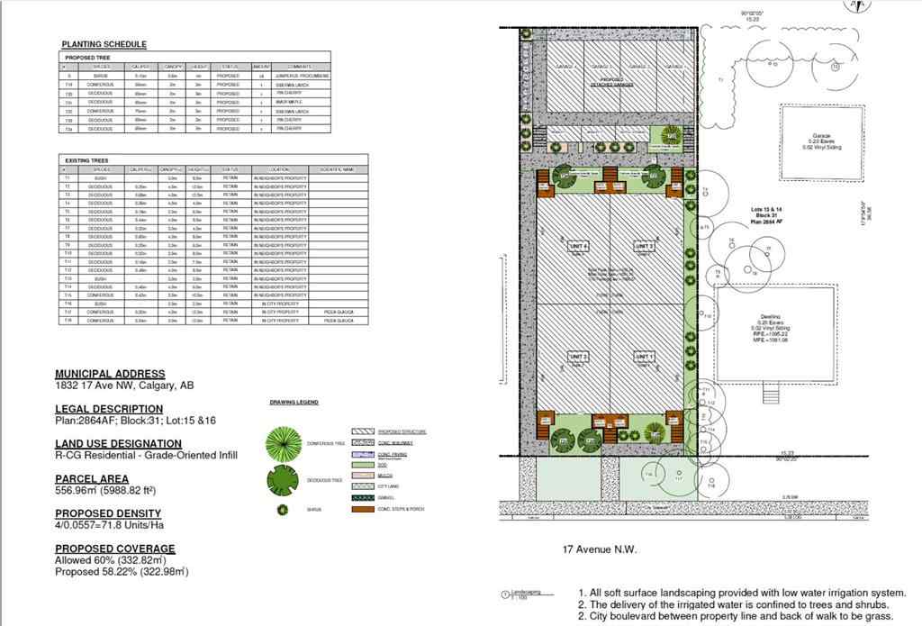 MLS® A2236306 - 1832 17 Avenue NW in Capitol Hill Calgary, Multi-Family
