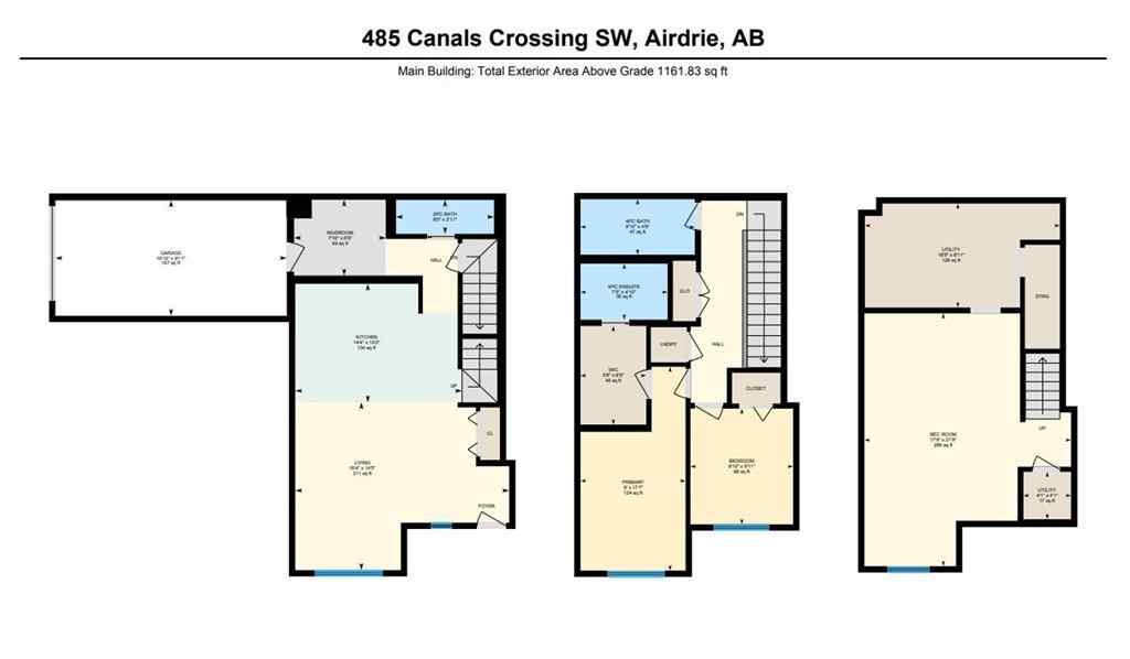 MLS® A2236374 - 485 Canals Crossing SW in Canals Airdrie, Residential