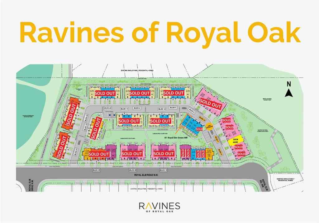 MLS&reg; # A2236766 - 81 Royal Elm Green NW in Royal Oak Calgary, Residential Open Houses