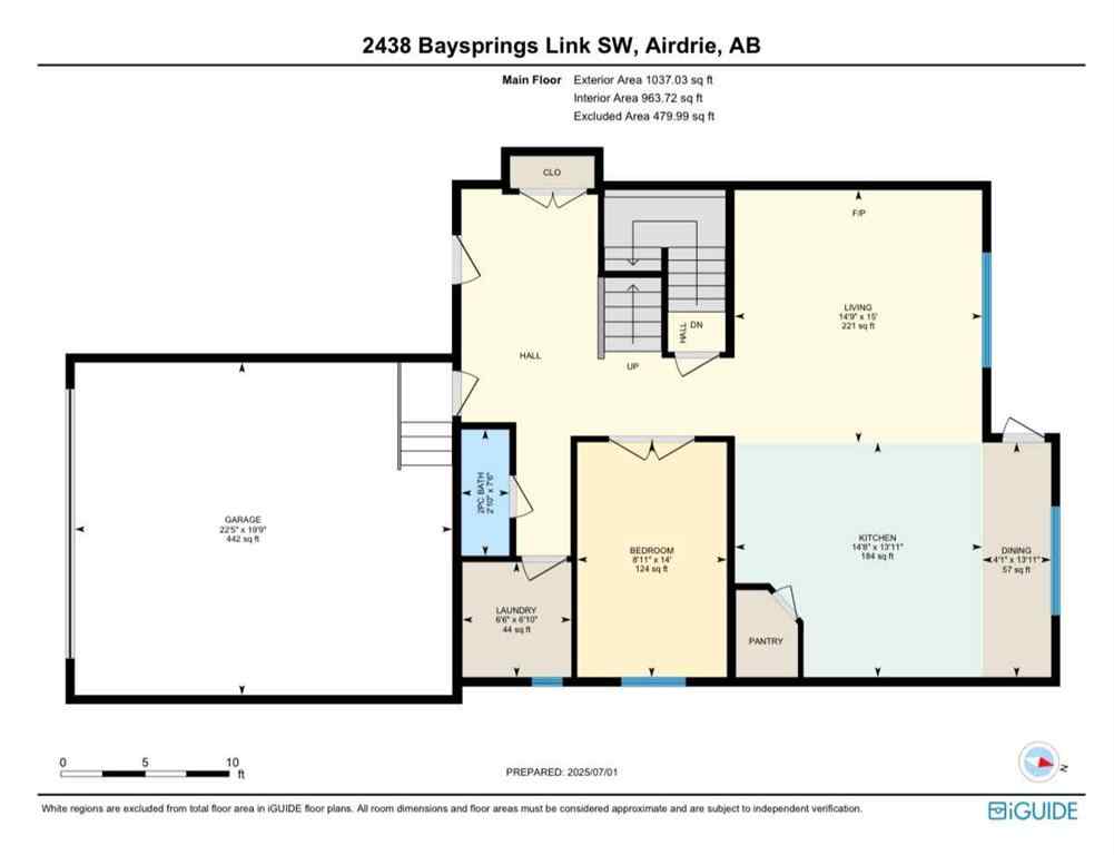 MLS® A2236797 - 2438 Baysprings Link  in Baysprings Airdrie, Residential