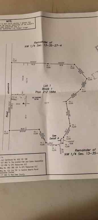 MLS® A2236973 - 35259 Range Road 271   in NONE Rural Red Deer County, Land
