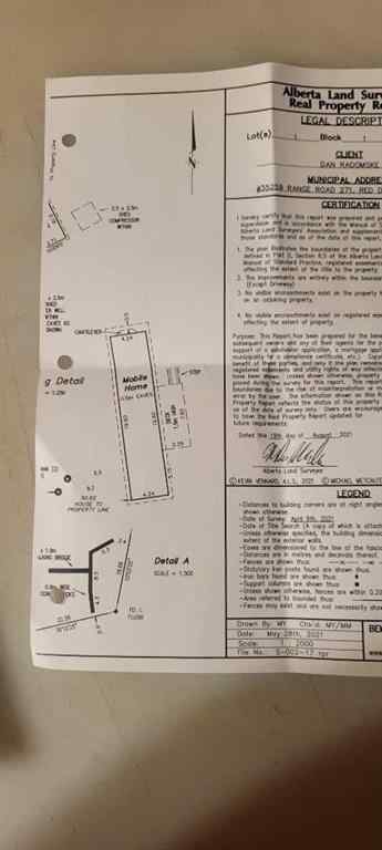 MLS® A2236973 - 35259 Range Road 271   in NONE Rural Red Deer County, Land