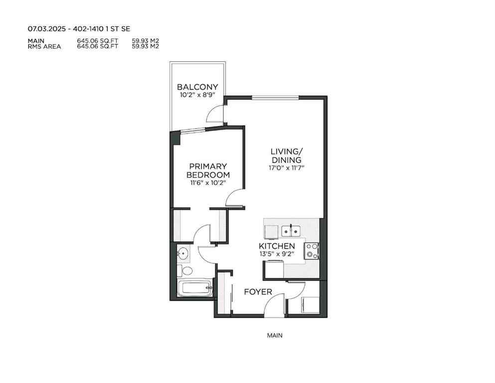 MLS® A2237041 - Unit #402 1410 1 Street SE in Beltline Calgary, Residential