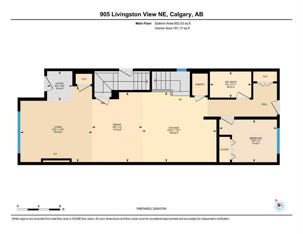 MLS® A2237063 - 905 Livingston View NE in Livingston Calgary, Residential