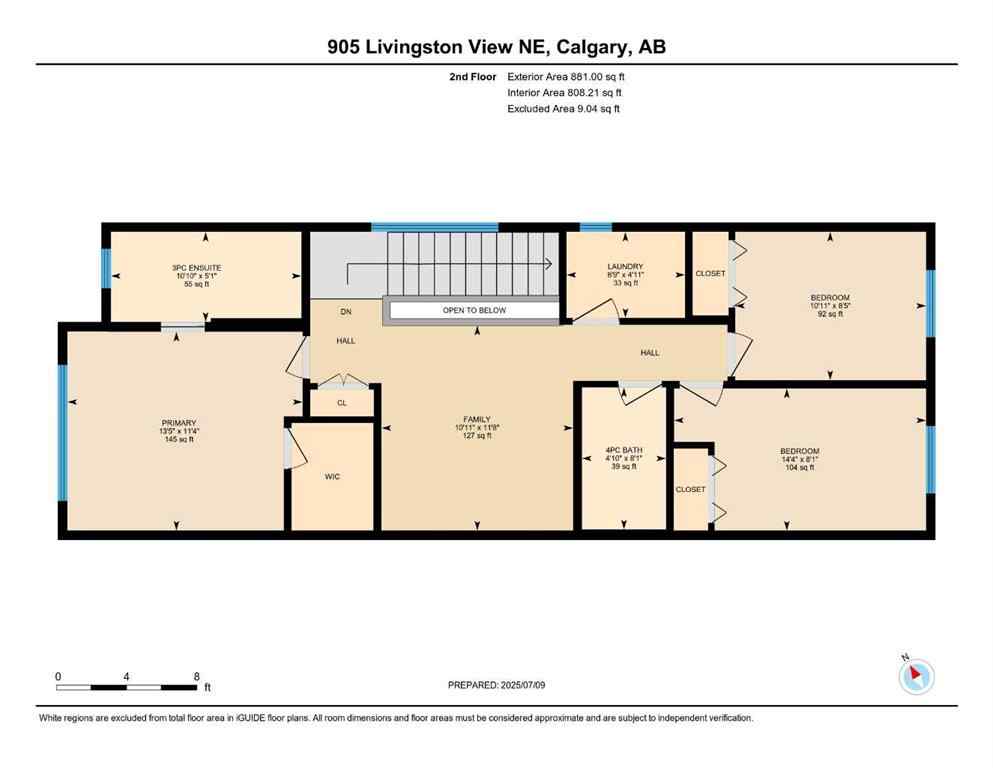 MLS® A2237063 - 905 Livingston View NE in Livingston Calgary, Residential