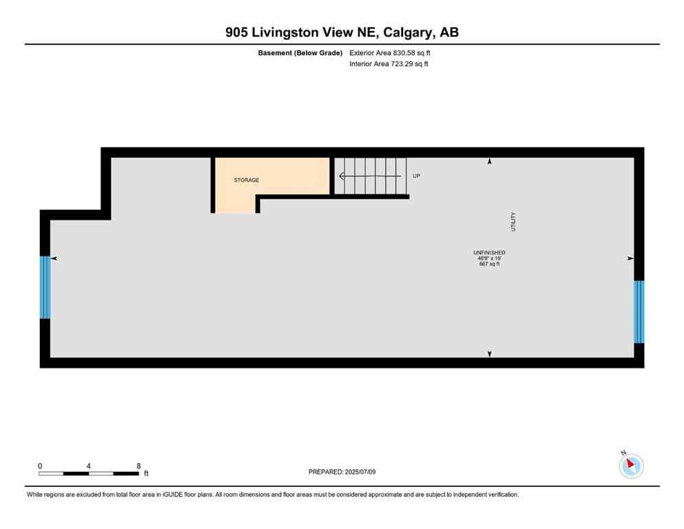 MLS® A2237063 - 905 Livingston View NE in Livingston Calgary, Residential