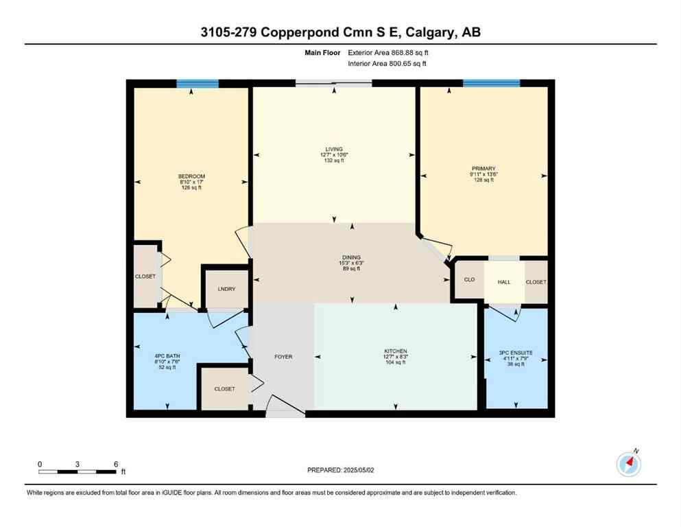 MLS® A2237312 - Unit #3105 279 Copperpond Common SE in Copperfield Calgary, Residential