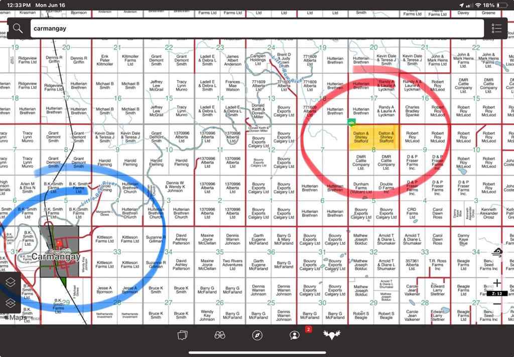 MLS® A2237686 - 142 Township Range Rd. 225 Township  in NONE Rural Vulcan County, Land