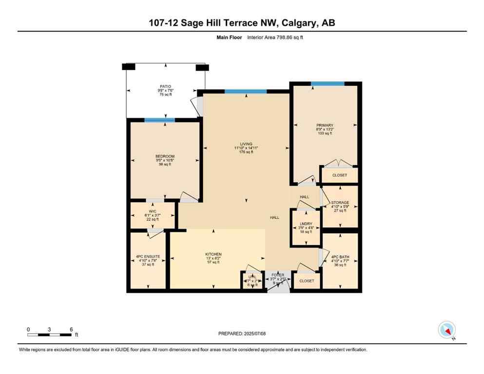 MLS® A2237716 - Unit #107 12 Sage Hill Terrace NW in Sage Hill Calgary, Residential