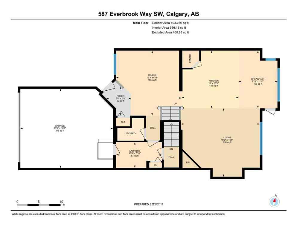 MLS® A2237830 - 587 Everbrook Way SW in Evergreen Calgary, Residential