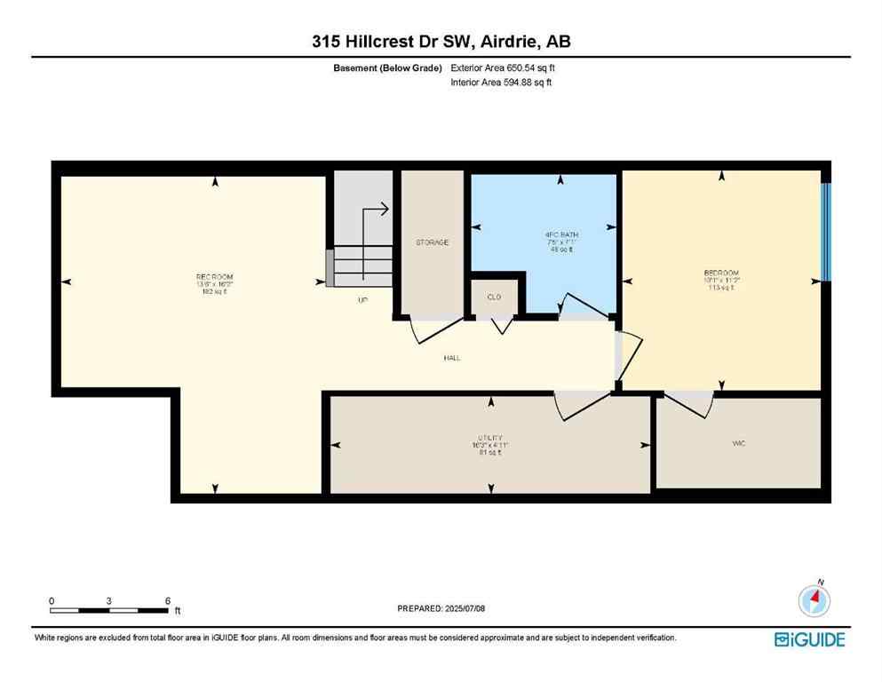 MLS® A2237905 - 315 Hillcrest Drive SW in Hillcrest Airdrie, Residential