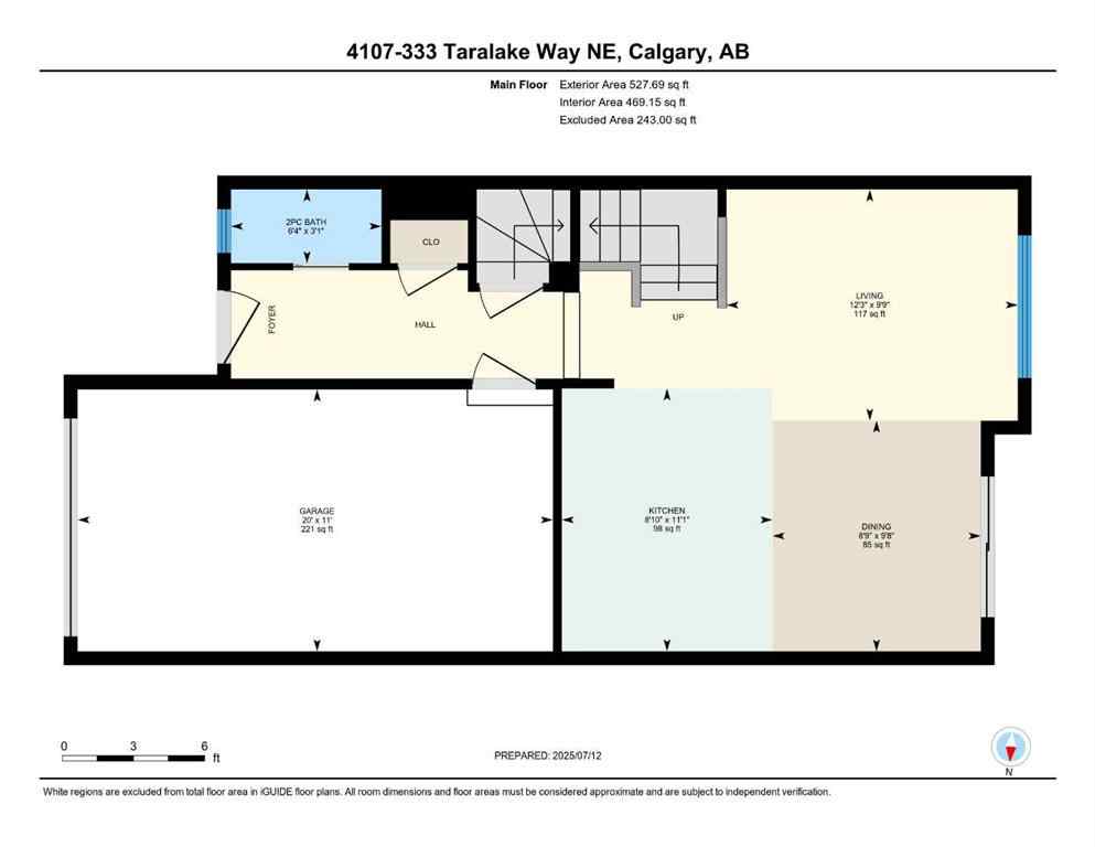 MLS® A2237955 - Unit #4107 333 Taralake Way NE in Taradale Calgary, Residential