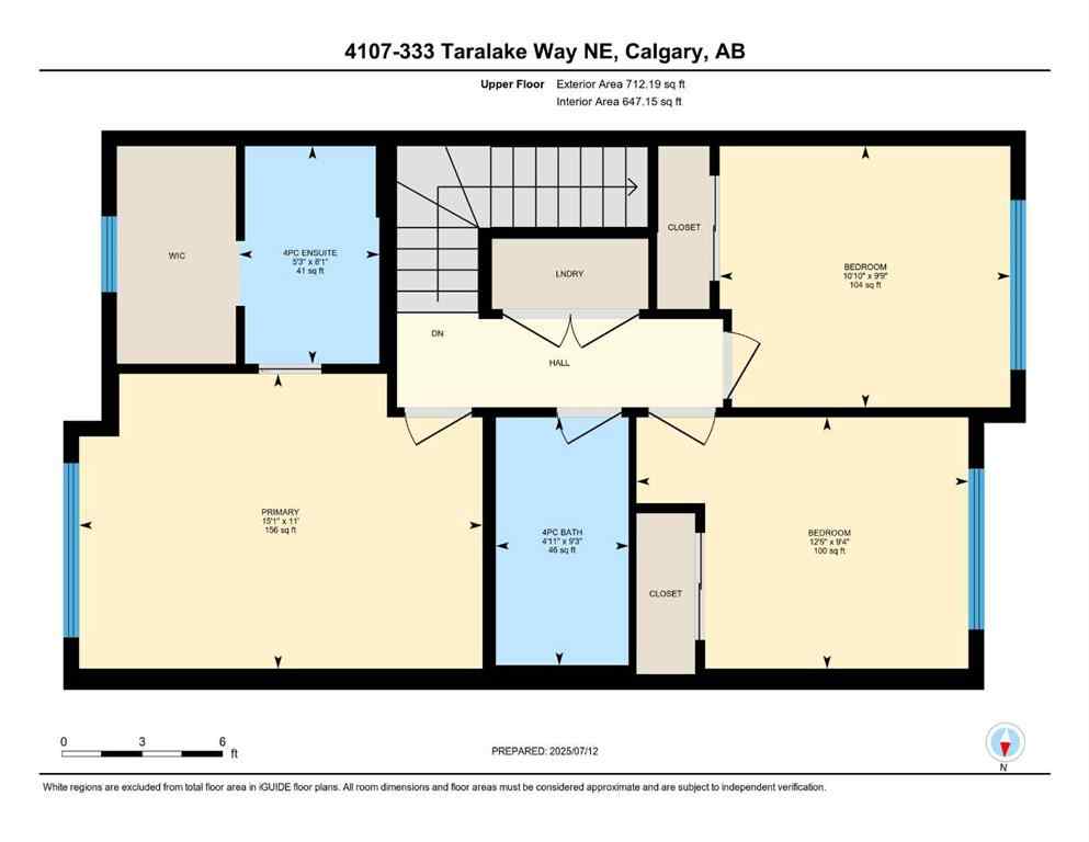 MLS® A2237955 - Unit #4107 333 Taralake Way NE in Taradale Calgary, Residential