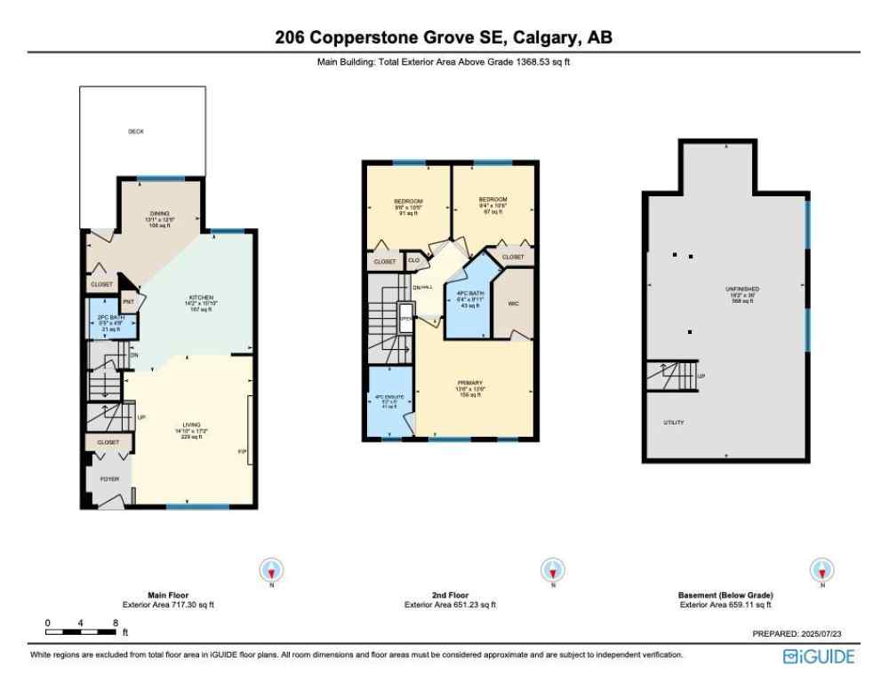 MLS® A2238045 - 206 Copperstone Grove SE in Copperfield Calgary, Residential