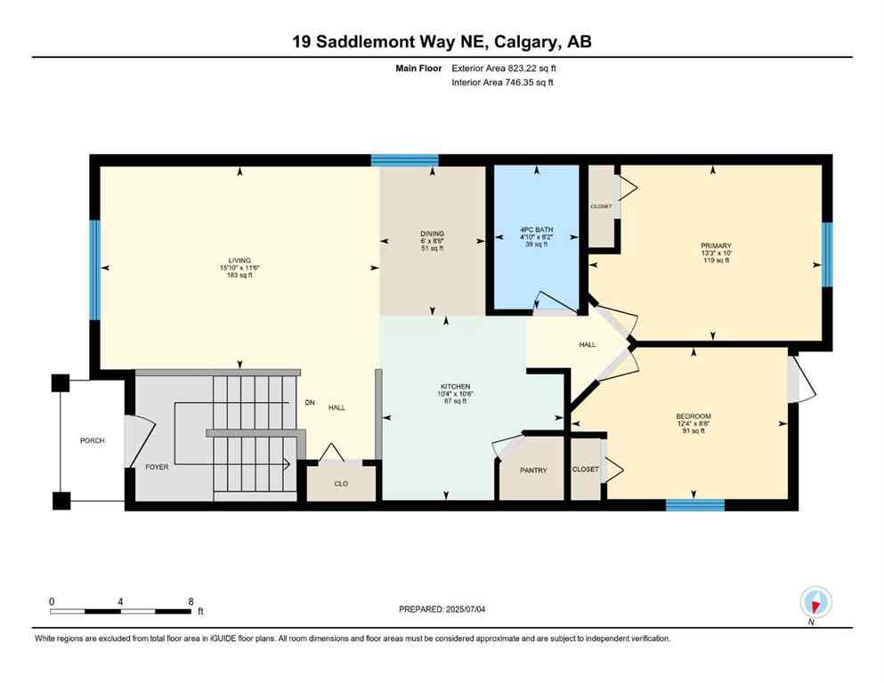 MLS® A2238135 - 19 Saddlemont Way NE in Saddle Ridge Calgary, Residential