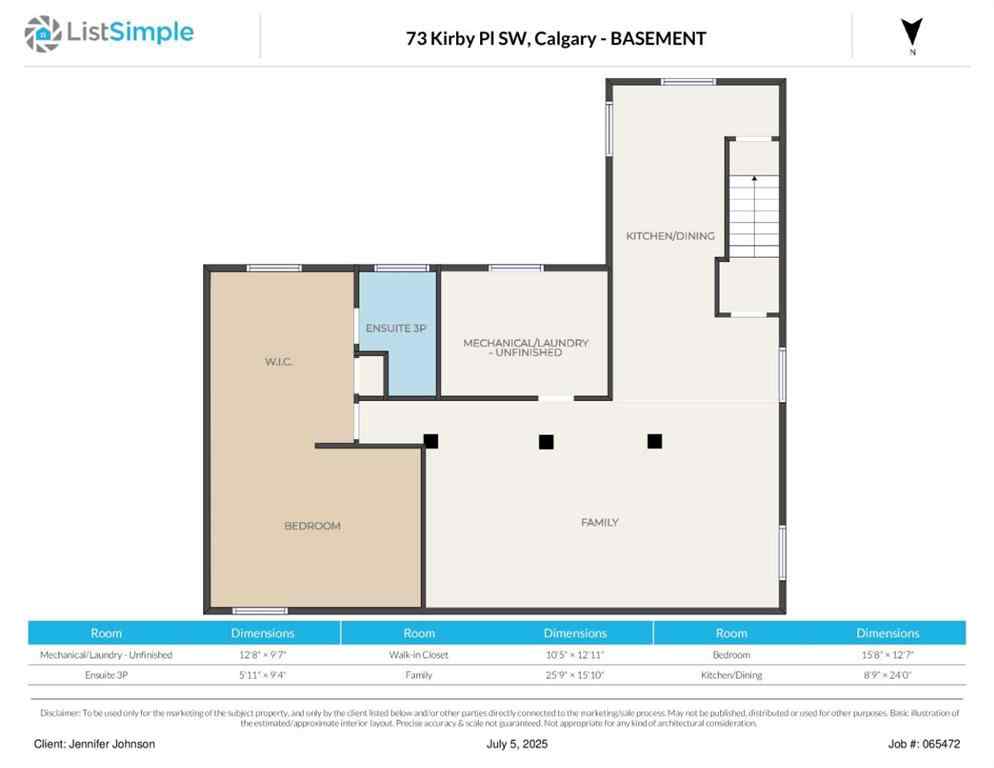 MLS® A2238186 - 73 Kirby Place SW in Kingsland Calgary, Residential