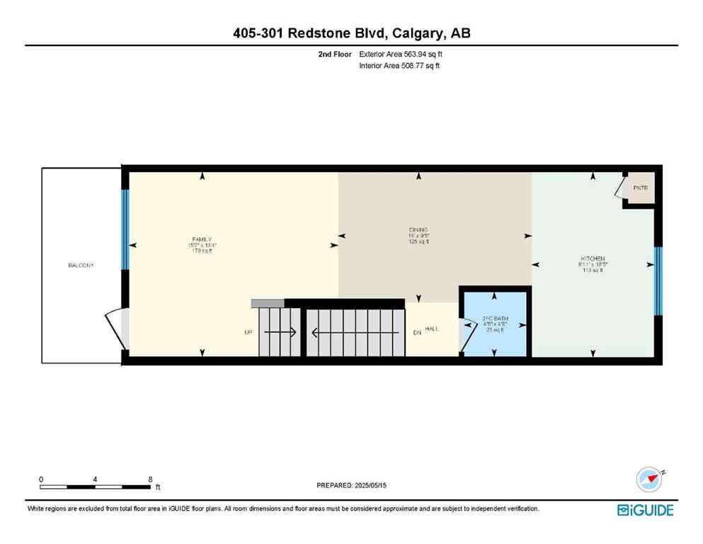 MLS® A2238287 - Unit #405 301 Redstone Boulevard NE in Redstone Calgary, Residential