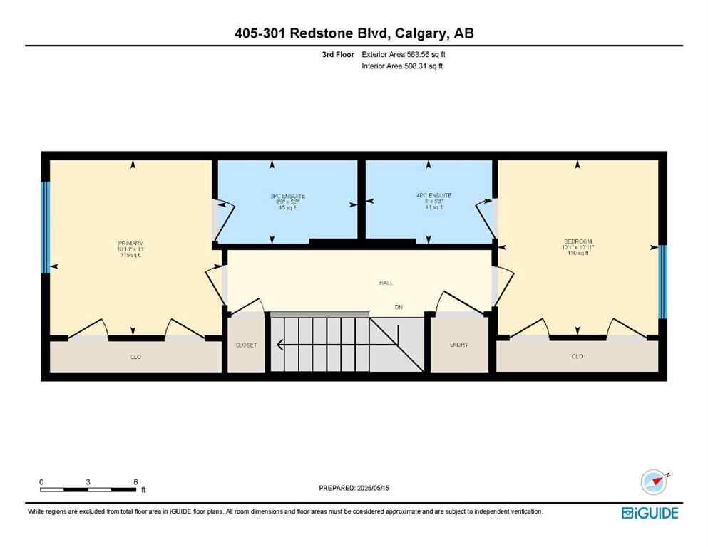 MLS® A2238287 - Unit #405 301 Redstone Boulevard NE in Redstone Calgary, Residential