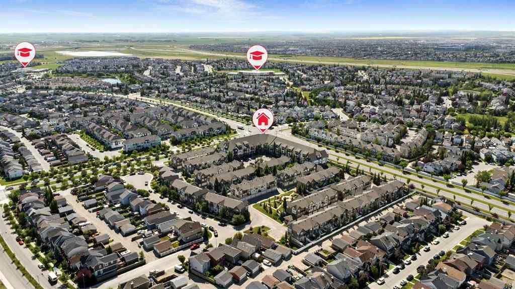 MLS® A2238552 - Unit #206 250 New Brighton Villas SE in New Brighton Calgary, Residential