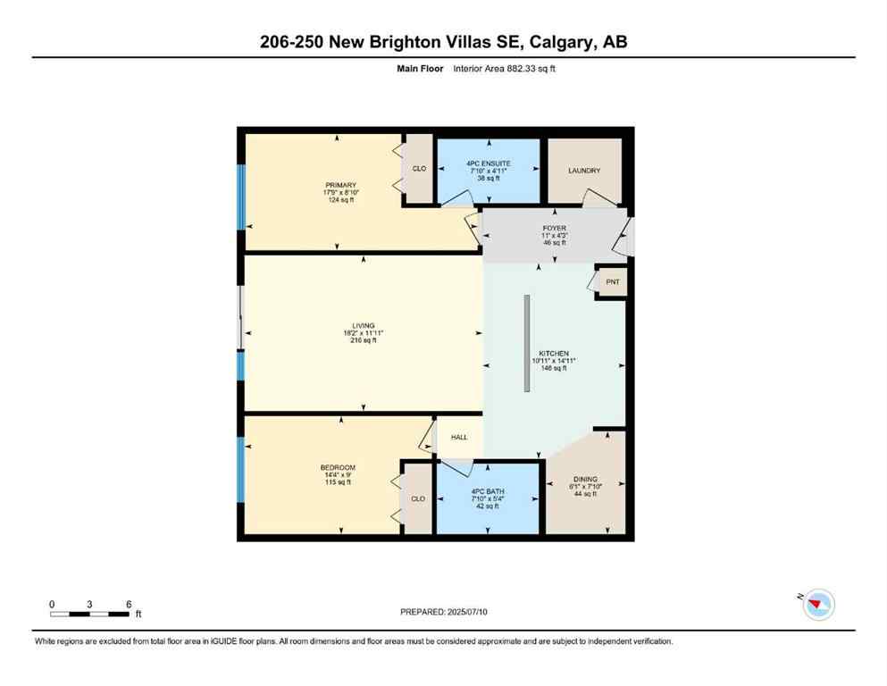 MLS® A2238552 - Unit #206 250 New Brighton Villas SE in New Brighton Calgary, Residential