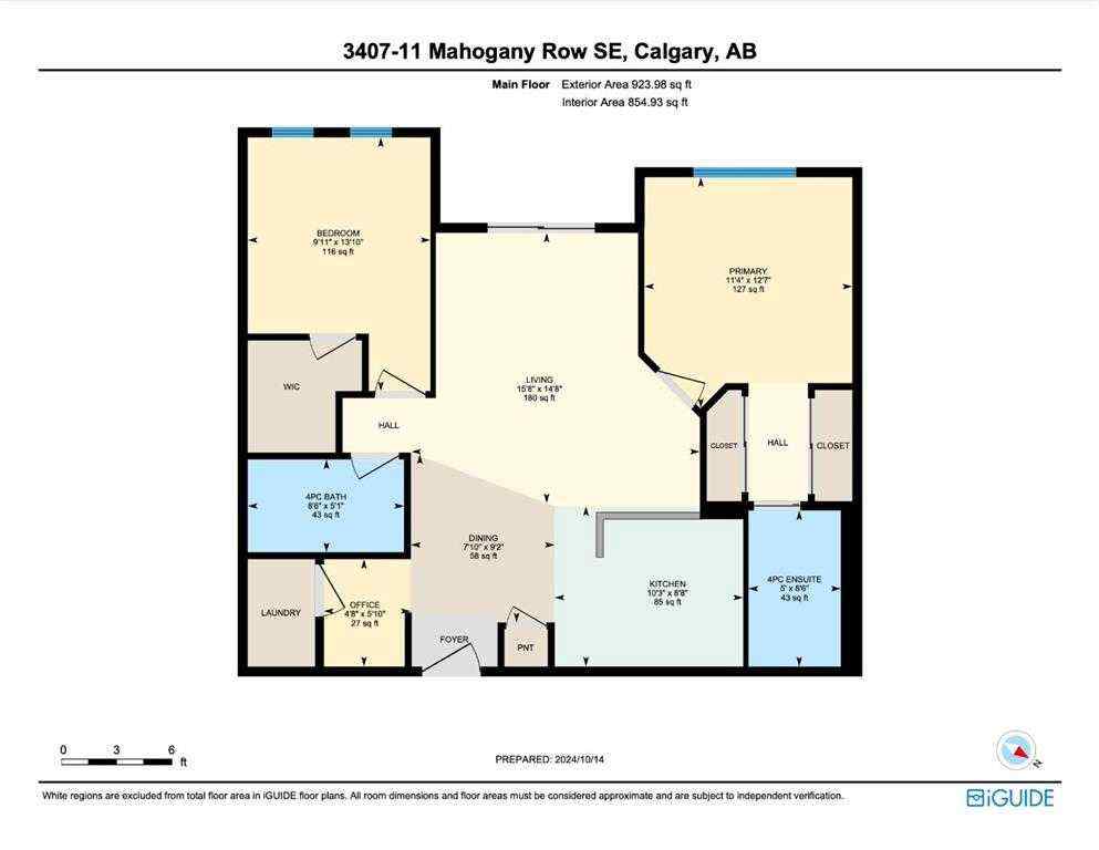 MLS® A2238576 - Unit #3407 11 Mahogany Row SE in Mahogany Calgary, Residential