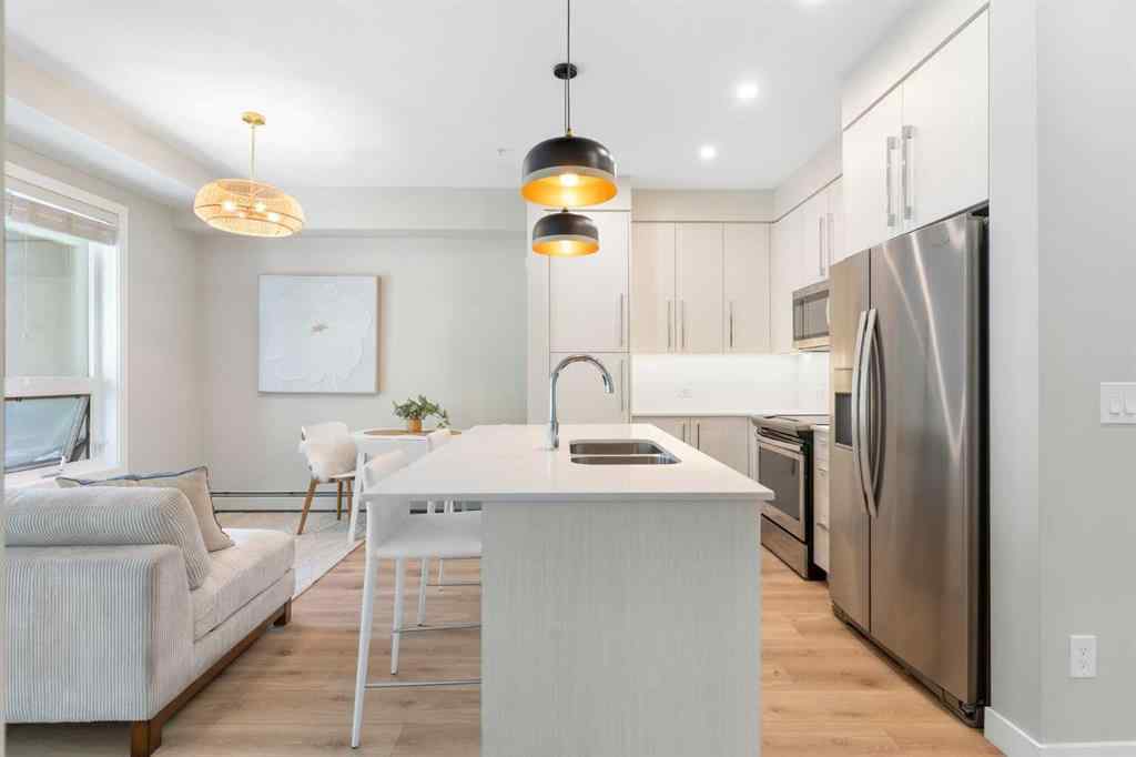 MLS® A2238671 - Unit #110 383 Smith Street NW in University District Calgary, Residential