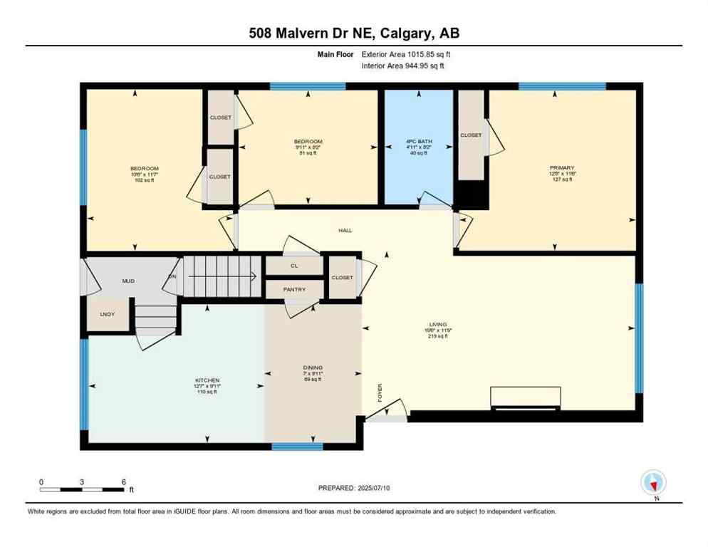 MLS® A2238685 - 508 Malvern Drive NE in Marlborough Park Calgary, Residential