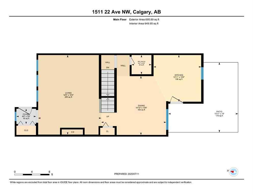 MLS® A2239131 - 1511 22 Avenue NW in Capitol Hill Calgary, Residential