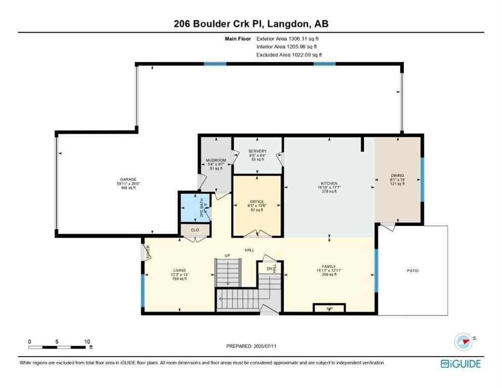 MLS® A2239243 - 206 Boulder Creek Place  in Boulder Creek Estates Langdon, Residential