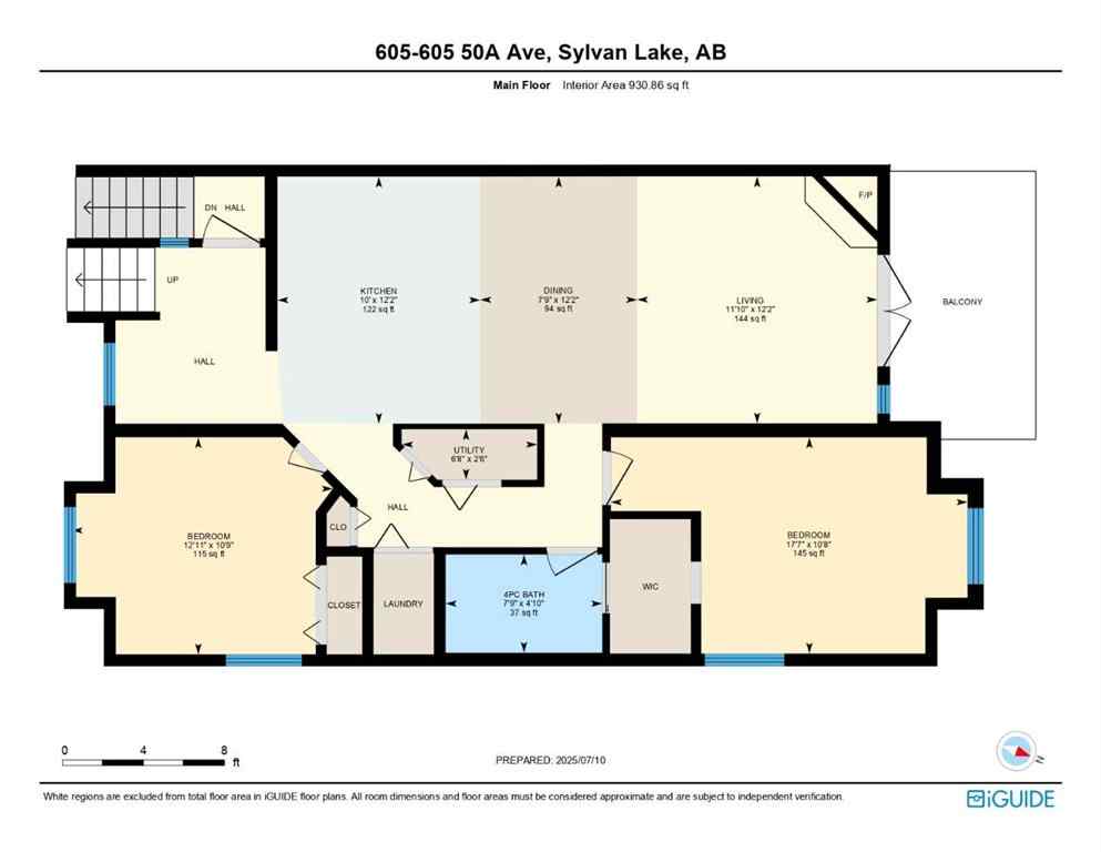 MLS® A2239355 - Unit #605 5220 50A Avenue  in Downtown Sylvan Lake, Residential