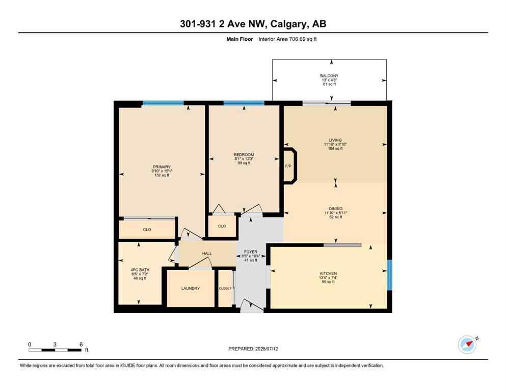 MLS® A2239396 - Unit #301 931 2 Avenue NW in Sunnyside Calgary, Residential