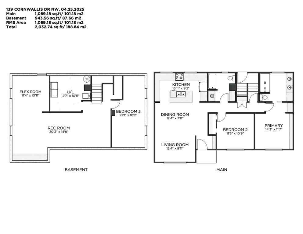 MLS® A2239672 - 139 Cornwallis Drive NW in Cambrian Heights Calgary, Residential