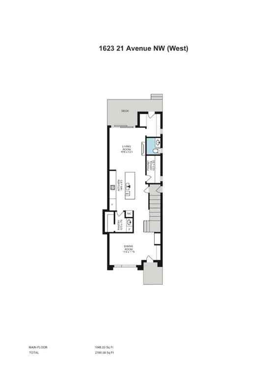MLS® A2239896 - 1623 21 Avenue NW in Capitol Hill Calgary, Residential