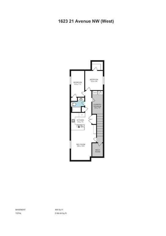 MLS® A2239896 - 1623 21 Avenue NW in Capitol Hill Calgary, Residential