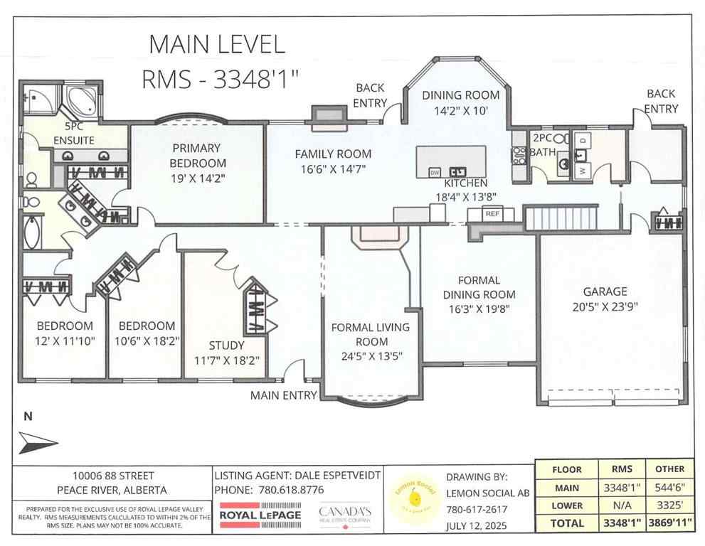 MLS® A2240074 - 10006 88 Street  in The Pines Peace River, Residential