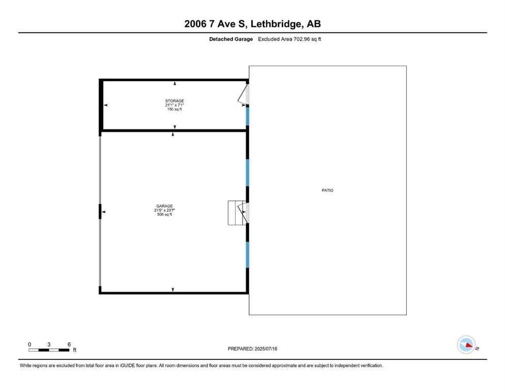 MLS® A2240377 - 2006 7 Avenue S in Victoria Park Lethbridge, Residential