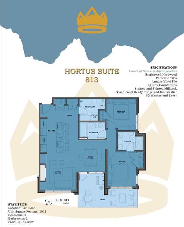 MLS® A2240418 - Unit #813 101H Stewart Creek Rise  in Three Sisters Canmore, Residential