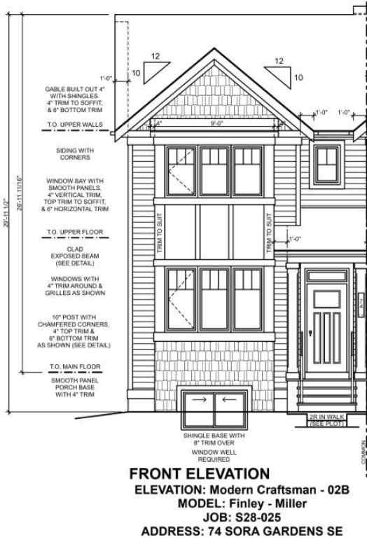 MLS® A2240483 - 74 Sora Gardens SE in Hotchkiss Calgary, Residential