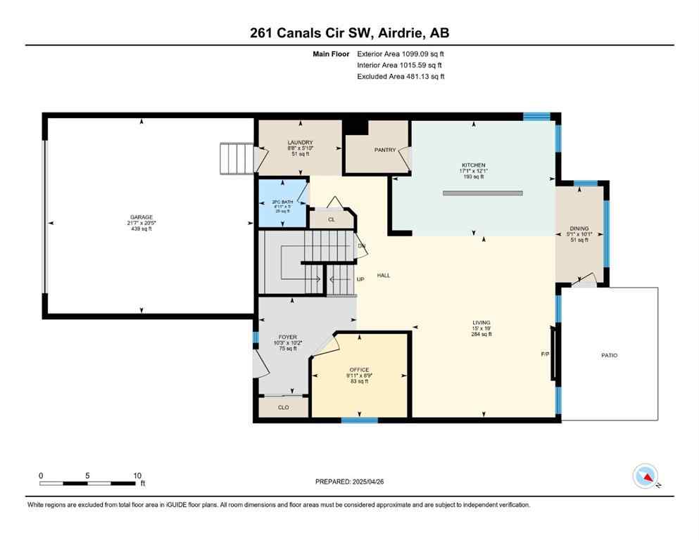 MLS® A2240607 - 261 Canals Circle SW in Canals Airdrie, Residential