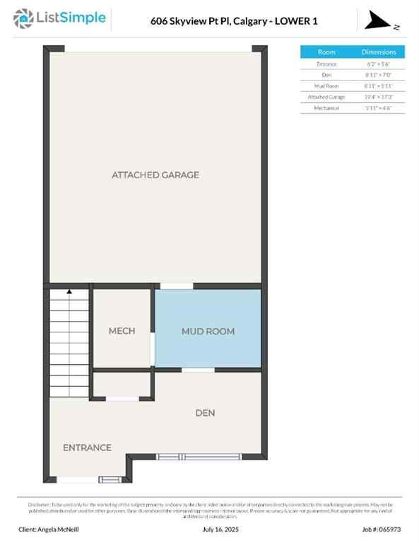 MLS® A2240646 - 606 Skyview Point Place NE in Skyview Ranch Calgary, Residential